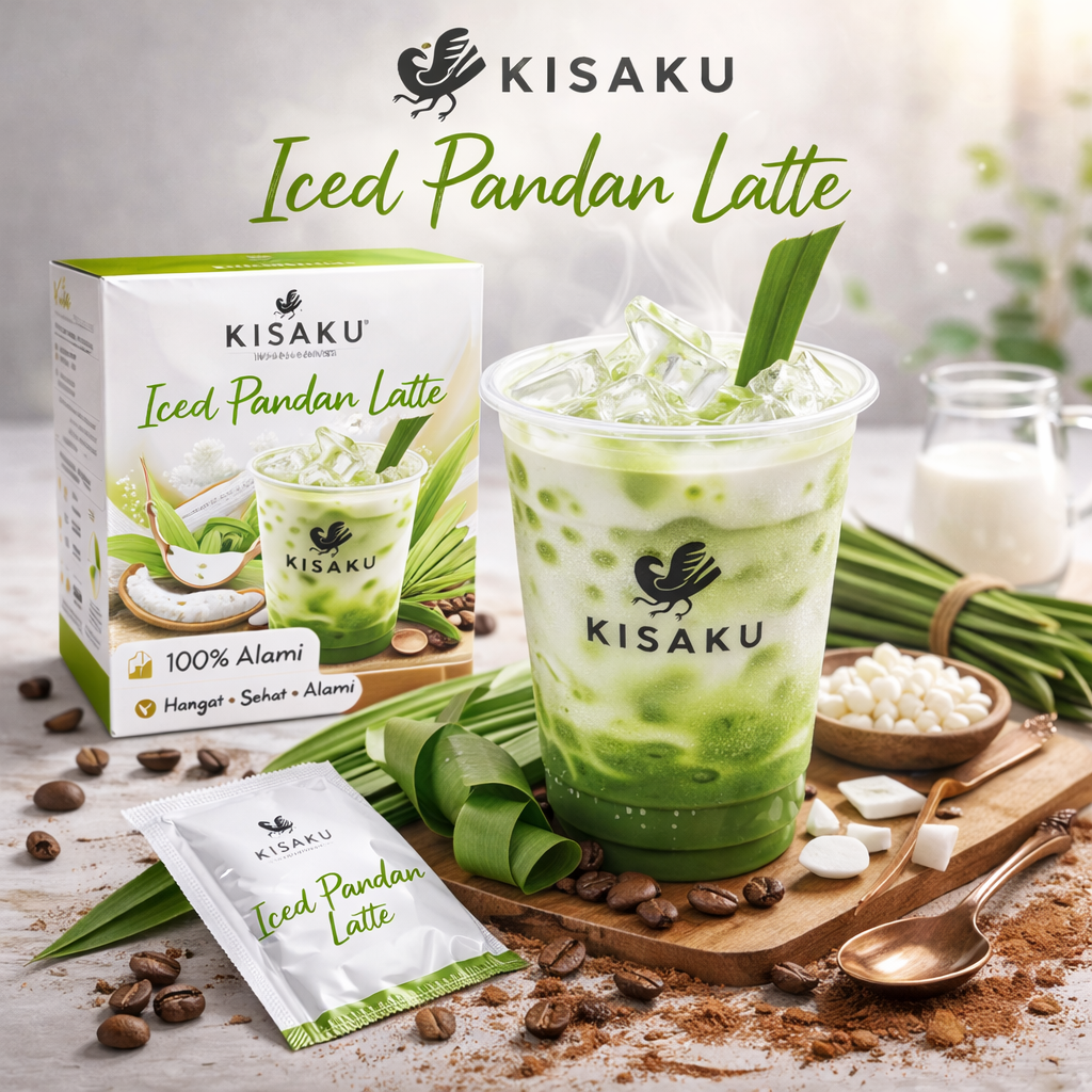 KISAKU Iced Pandan Latte
